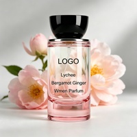 Eau de Parfum Liquide ODM/OEM pour Femme, Format Standard, Litchi, Bergamote, Gingembre, Rose, Pivoine, Fleur de Cacao, Patchouli Élégant