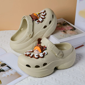 Zuecos Mickey EVA para Mujer, Color Caqui, Beige, Blanco, Rosa, Tallas 35-40, Antideslizantes, Suela Gruesa, Plataforma, para Verano y Playa, Moldeados por Inyección - Product Image 1