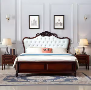 Luxury Queen Platform <b>Bed</b> <b>Frame</b> Crafted Premium Solid Teak Wood Durable Comfortable Sophisticated Modern Home Furniture - Product Image 4