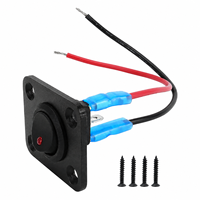 Panel de Control Personalizado para Vehículos Todoterreno - Juego de Interruptores Basculantes LED Rojos Delgados Tipo Ojo de Gato para Jeep 4x4 UTV Side-by-Side Retrofit
