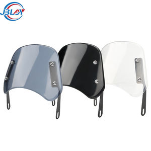 חם מוכר אופנוע השמשה הקדמית רטרוד מסך רוח אוניברסלי 5-7 "אור הראש משונן & לוח רוח - Product Image 1