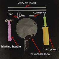 Bâtons de ballons LED Bobo 20 pouces, 3 fonctions, multicolores, 10 packs, décoration pour Halloween, anniversaire, fête, Diwali, Pâques