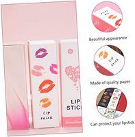 50pcs rose papier boîtes rouge à lèvres organisateur baume à lèvres Tube carton emballage brillant à lèvres huile essentielle boîte