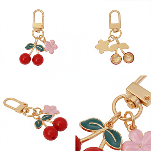 Llavero de Aleación Estilo Japonés Personalizado al por Mayor, Resina, Rosa, Camelia, Cerezo, Sakura, Accesorio para Coche, USB, Bolso - Product Image 6