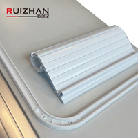 Kit de porte à tambour en plastique à montage vertical, étanche, avec rail pour armoire de cuisine, garde-manger, buanderie