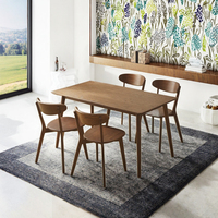 Table à manger classique moderne simple en bois de frêne massif, avec plateau en pierre de travertin, extensible, miroir, assemblée, mobilier de maison extensible