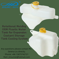 Réservoir d'eau en plastique HDPE durable de marque JSM, moulage par rotation, OEM, avec garantie de 2 ans pour le système de stockage de liquide de refroidissement d'expansion
