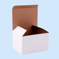 Boîte ondulée blanche avec impression UV Carton à trois couches de grande taille 22-25cm pour l'emballage de petits appareils Stock de lumière LED