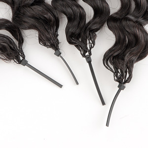 OrientFashion fabrica <span class=keywords><strong>estenciones</strong></span> humanas Remy plumas extensión del cabello crochet 100 plumas humanas punta extensión del cabello - Product Image 1