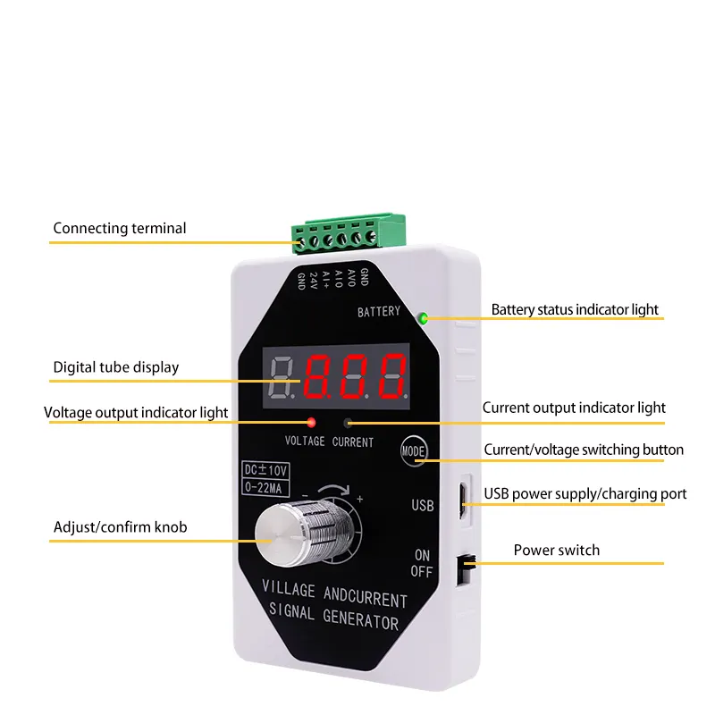 シンプルな信号発生器高品質デジタルプロセス校正器信号発生器