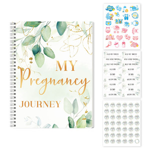 <strong>Pregnancy</strong> Journal <strong>Planner</strong> A5/B5 Loose-Leaf Spiral Bound Saddle Stitching Option Cute Fabric/PVC PP Gift 80 Sheets <strong>for</strong> Expecting - Product Image 1