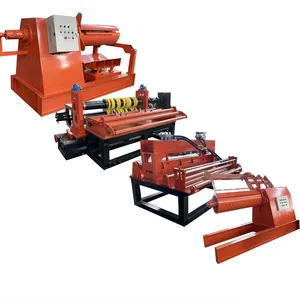 Máquina de corte e nivelamento automática de bobina de aço CNC para vendas, linha de corte e nivelamento de recartilhada, corte longitudinal