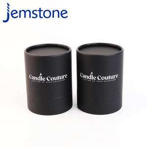 Emballage écologique en tube de carton kraft pour bougies et bocaux en verre avec boîte en matériaux papier recyclables - Product Image 2