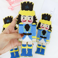 Vente en gros patchs personnalisés série casse-noisette patchs brodés en chenille patch tissé pour vêtements chapeau