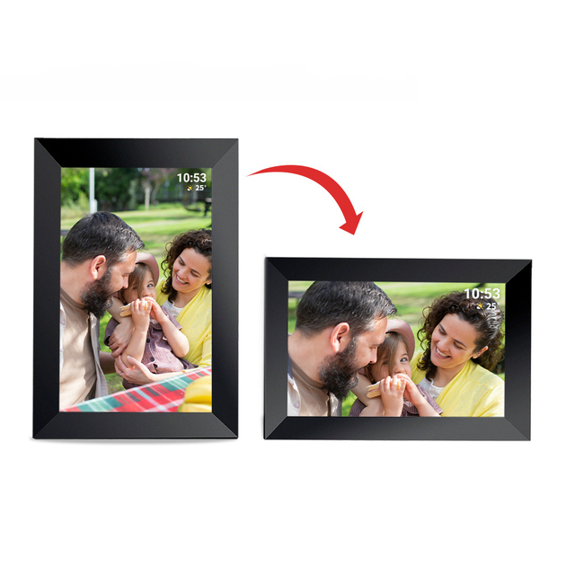 10.1" 13.3" LCD Screen Digital Photo Video Frame Support USB Drives/SD Card Loop AutoPlay Display Images with Background Music