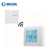 Beok BOT-X306 433 MHz RF 무선 리모컨 디지털 화면 가스 보일러 룸 중앙 난방 온도 조절기
