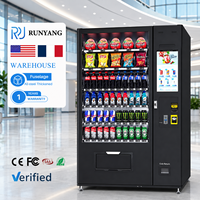 RUNYANG Máquina Expendedora Inteligente Personalizada para Exteriores con IA, Combo de Bebidas y Snacks, para Alimentos y Bebidas