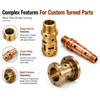 Custom Precision Copper Brass Bronze Parts CNC Turning Machining Composite Fitting Connector Accessories CNC Work Quote Service