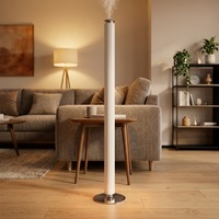 Diffuseur d'arômes de qualité commerciale contrôlé par application, 100 ml, grand volume, double réservoir de liquide, alliage d'aluminium, éclairage LED, respectueux de l'environnement