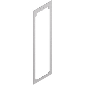 Adaptador de Placa Plana 3M de Acero, 40 mm de Largo, 10 mm de Ancho, 0.6 mm de Altura, Placa para Puerta - Product Image 1