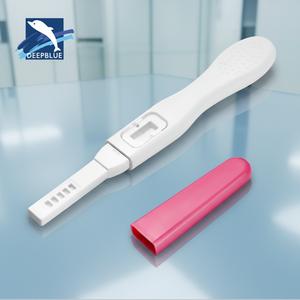 <span class=keywords><strong>Test</strong></span> <span class=keywords><strong>de</strong></span> <span class=keywords><strong>grossesse</strong></span> HCG DEEPBLUE personnalisé, facile à utiliser, certifié CE, <span class=keywords><strong>test</strong></span> urinaire en une étape pour usage domestique - Product Image 1