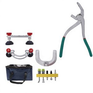Kit d'outils de réparation de bosses de voiture : Pince à cornet, extracteur à réglage de la profondeur, support double face pour la réparation des bords de portières et de la peinture - Product Image 2