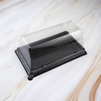 Emballage de dessert jetable transparent en plastique Boîte à gâteaux pâtisserie rouleau suisse personnalisée