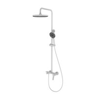 Système de douche 3 voies WEIHAO classique en chrome poli, nettoyage complet et anti-colmatage, robinet de douche pressurisé pour salle de bain