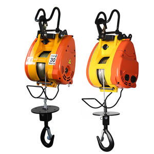 220V <span class=keywords><strong>Mini</strong></span> palan électrique nouveau ménage petite grue Machine de levage treuil chaîne élingue acier matériel ménage palan électrique - Product Image 1