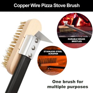 <span class=keywords><strong>Brosse</strong></span> de nettoyage <span class=keywords><strong>pour</strong></span> barbecue <span class=keywords><strong>en</strong></span> alliage d'aluminium résistante <span class=keywords><strong>à</strong></span> la chaleur, <span class=keywords><strong>à</strong></span> long manche détachable, avec fil de cuivre et raclette <span class=keywords><strong>pour</strong></span> <span class=keywords><strong>four</strong></span> <span class=keywords><strong>à</strong></span> pizza - Product Image 5