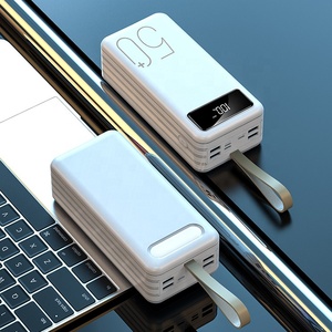 พาวเวอร์แบงค์ความจุสูง ช่องเสียบ 3 ช่อง 4 พอร์ต USB ความจุ 50000mAh สำหรับชาร์จโทรศัพท์มือถือ - Product Image 5