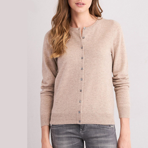 Suéter de Cachemira de punto suave cálido cómodo de ocio para <span class=keywords><strong>mujer</strong></span> de otoño e invierno personalizado cárdigan de <span class=keywords><strong>lana</strong></span> merina - Product Image 5