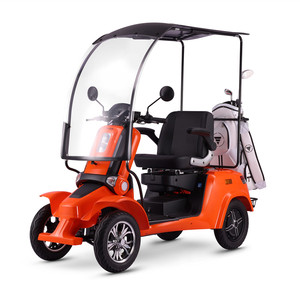 신형 4륜 전기 골프 카트 밀폐형 오토바이 30-50km 주행거리 30-50km/h 속도 1-2인승 - Product Image 4