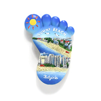 Imán de nevera personalizado de Croacia, recuerdo promocional de países Vodice, imanes de resina divididos para nevera