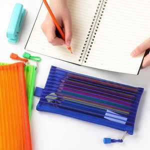 Bolsa de Almacenamiento de Viaje de Nailon, Bolsa de Malla Colorida con Cierre, Carpeta de Archivos de Plástico Portátil y Ligera, Organizador Esencial de Viaje - Product Image 5