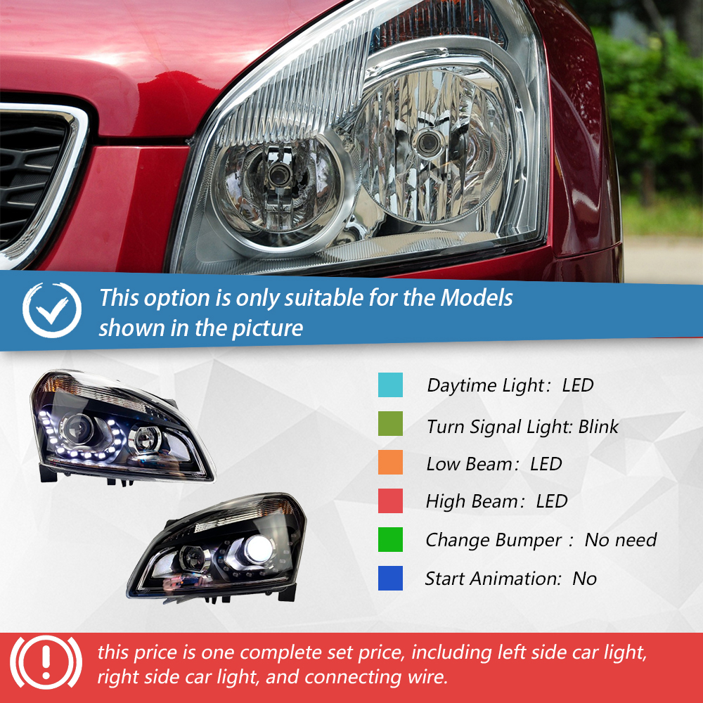 Headlight one set