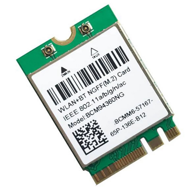 MacOS Hackintosh 802.11Ac Dual Band 1200Mbps BCM94360NG WiFi Card for Blue-tooth 4.0 Wireless Adapter Network Lan Card