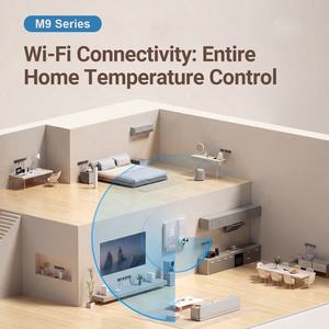 Termostato WiFi Tuya 2026, Controlador de Temperatura y Humedad, Perilla LED, Control por Voz a través de Aplicación, Compatible con Google <span class=keywords><strong>Alexa</strong></span>, Blanco y Negro - Product Image 6