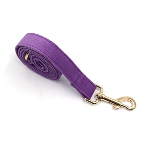 Tiktok <strong>Best</strong> Seller Fashion Adjustable <strong>Dog</strong> Flower Cute Purple Velvet Personalized <strong>Dog</strong> <strong>Collars</strong> and Leashes Pet Leashes - Product Image 6