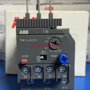 รีเลย์ป้องกันโอเวอร์โหลดแบบใช้ความร้อน Abb รุ่น T16 7.6A ระดับการป้องกันแบบ Trip Class 10 สำหรับมอเตอร์ - Product Image 1