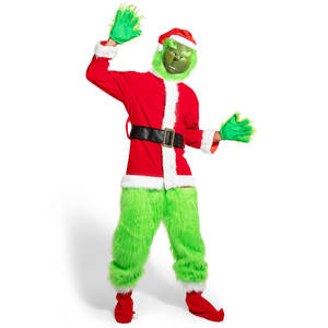 Costume de Noël en peluche de <span class=keywords><strong>grande</strong></span> <span class=keywords><strong>taille</strong></span> de haute qualité + masque pour adulte - Product Image 1