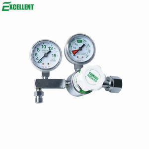 Basınç göstergesi 0-4000PSI ve CGA540 oksijen regülatörü için akış ölçer ile tıbbi oksijen silindiri - Product Image 2