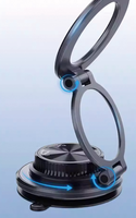 Support de téléphone magnétique universel pliable à rotation 360° avec ventouse pour voiture, cuisine, bureau, maison