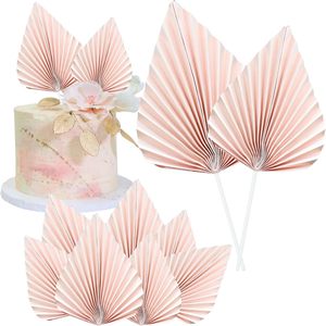 2 Pezzi Decorazioni per Torte a Forma di Ventaglio di Palma in Carta, Topper per Torte a Foglia di Palma, Topper per Cupcake a Forma di Lancia di Palma, Decorazioni per Torte Fai <span class=keywords><strong>da</strong></span> Te - Product Image 6
