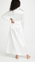 Peignoirs Longs de Luxe pour Femmes, Kimono en Soie Satinée Uni en Gros, Robe de Nuit Femme Ceinturée, Robe de Chambre pour Femmes