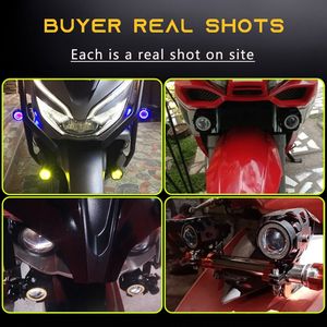 Feux auxiliaires à <span class=keywords><strong>LED</strong></span> Angel Eyes, feux à <span class=keywords><strong>LED</strong></span> pour <span class=keywords><strong>moto</strong></span>, mini phares U7, <span class=keywords><strong>12V</strong></span>, clignotants, <span class=keywords><strong>longue</strong></span> <span class=keywords><strong>portée</strong></span>, DRL, feux antibrouillard supplémentaires - Product Image 6