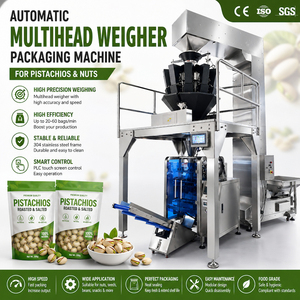 Auto Vertical Form Fill <b>Seal</b> Machine High Speed Snack Pistachio Nuts Granular Packaging Machine Sachet Bag Packing Equipment - Product Image 1