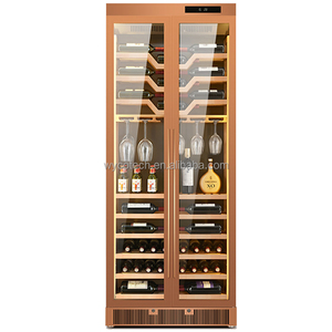 Réfrigérateur à vin électrique personnalisé en acier inoxydable, contrôle de température à zone unique, <span class=keywords><strong>porte</strong></span> vitrée, <span class=keywords><strong>encastrable</strong></span>/autonome - Product Image 3