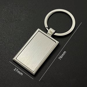 <b>Custom</b> Logo Keyring Keychain Sublimation <b>Key</b> Chain Ring Metal Blank Keychain Zinc Alloy Free Customized Promotional Gifts - Product Image 2