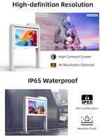 MWE taille personnalisée IP65 étanche écran de signalisation numérique LCD pour une utilisation en extérieur système d'exploitation Android ascenseur parc musée Totem